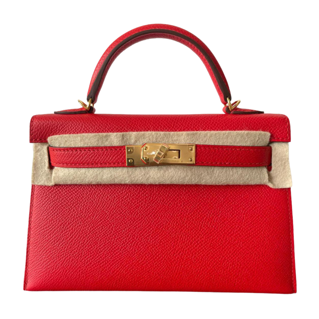Buy Pre Owned Hermes Handbags - Hermes Kelly 20 Rouge de coeur Epsom Ghw