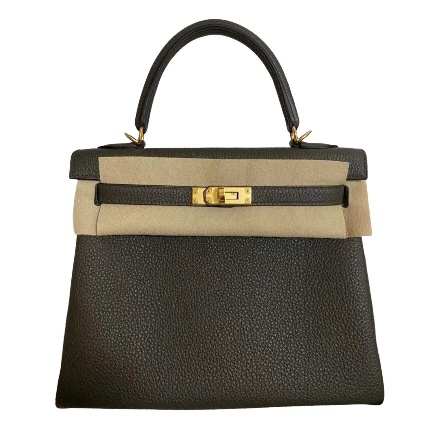 Hermès Kelly 32 Vert de Gris Togo Gold hdw - Designer WishBags