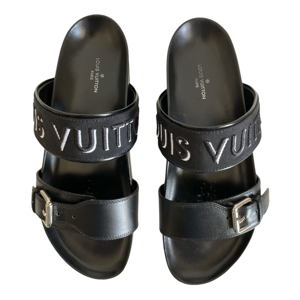 Bom dia leather mules Louis Vuitton Brown size 38 EU in Leather