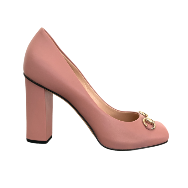 Gucci Pink Horsebit Pumps