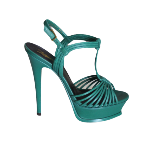 Pre Owned / Pre Loved YSL Green Strappy sandals