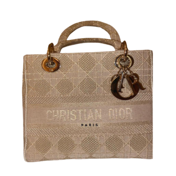 Dior Medium Lady D-LITE Beige