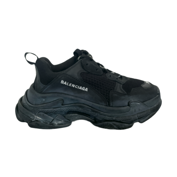 Balenciaga Triple S Low Top Black Sneakers