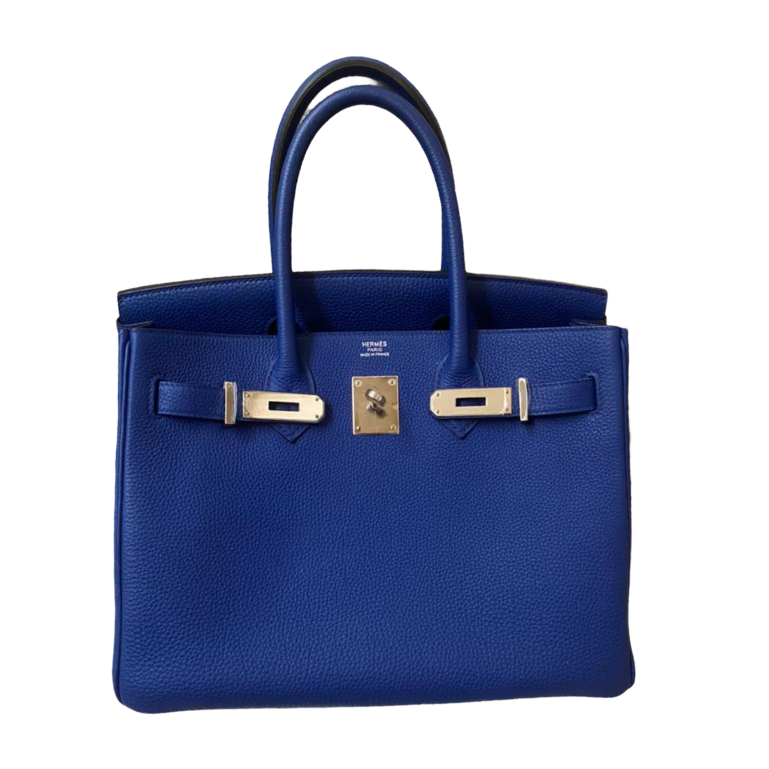 Pre Loved Hermes Birkin 30 Blue Electric Togo Phw Handbag