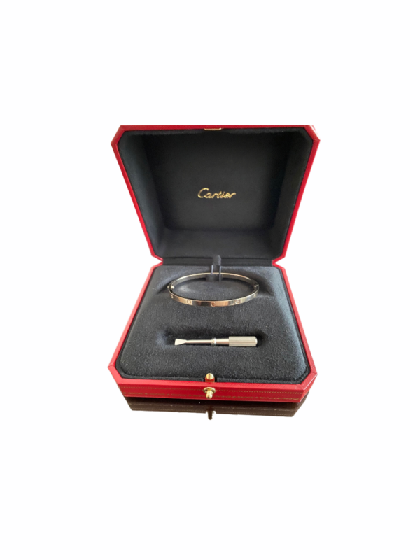 Cartier White Gold Love Bracelet