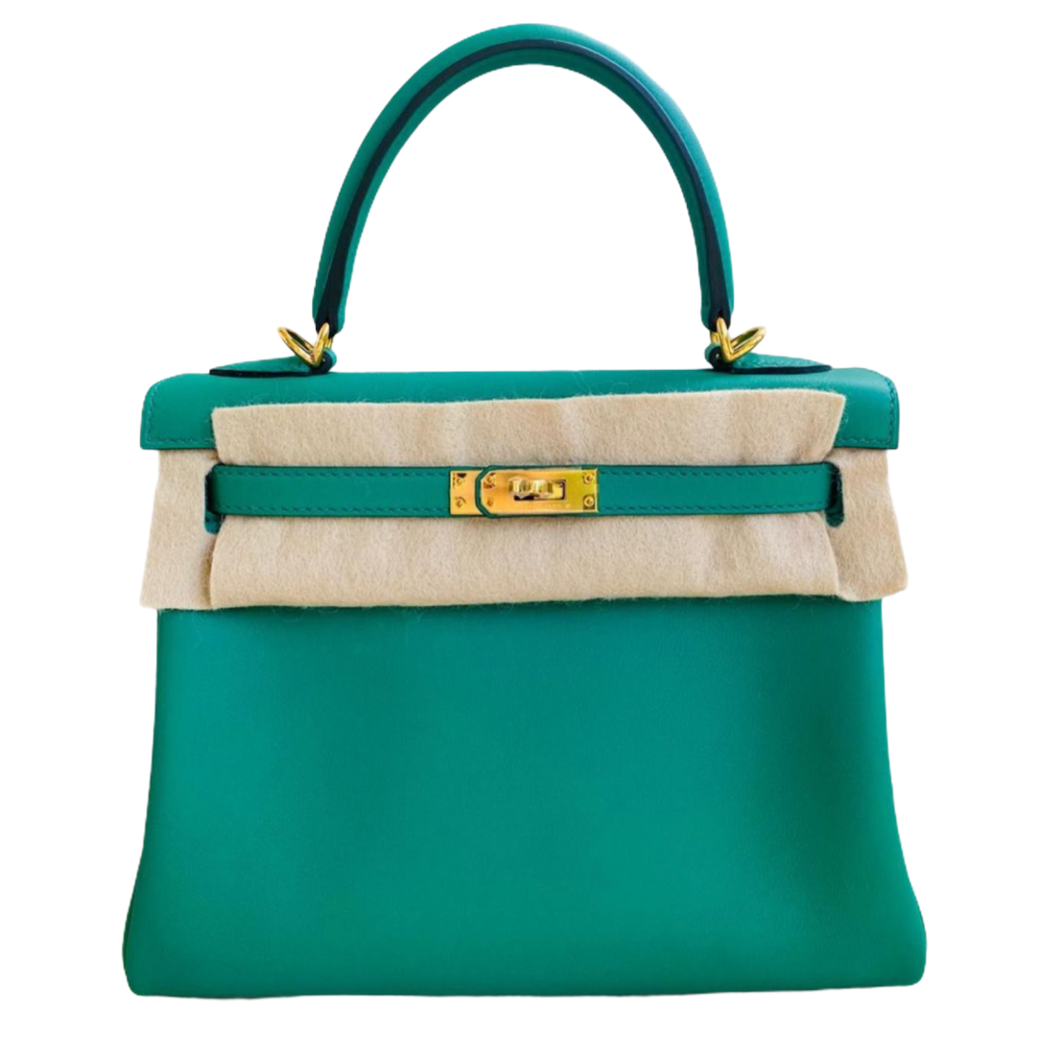 Hermes Kelly 25 Vert Vertigo Swift Ghw