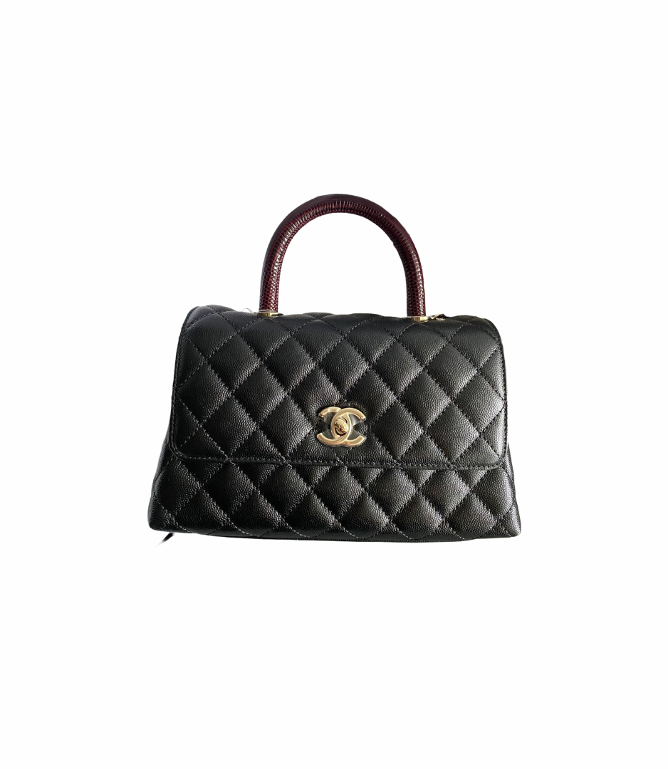 Chanel Mini (Small) Coco Handle Quilted Pink Caviar Gold Hardware 20A – Coco  Approved Studio