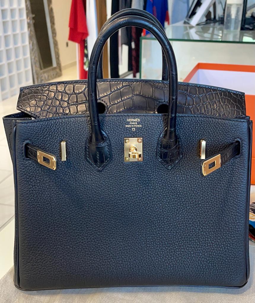 Hermes Birkin 25 Touch Black - Alligator