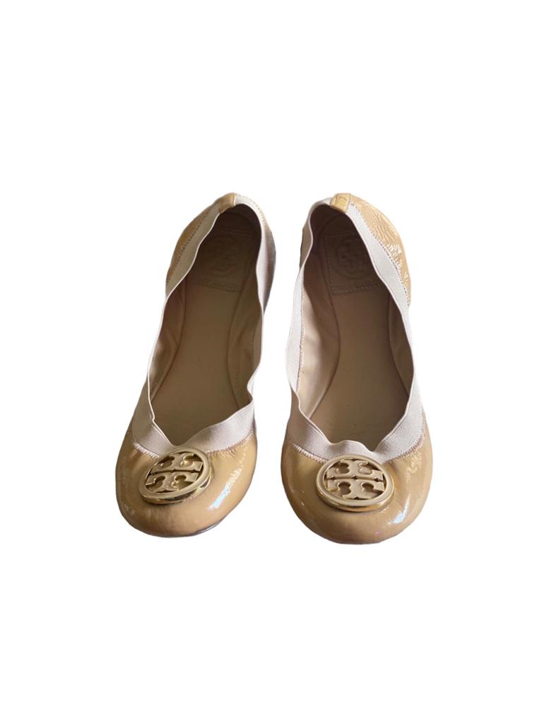 Pre Loved Tory Burch ballerina in beige colour Size 38