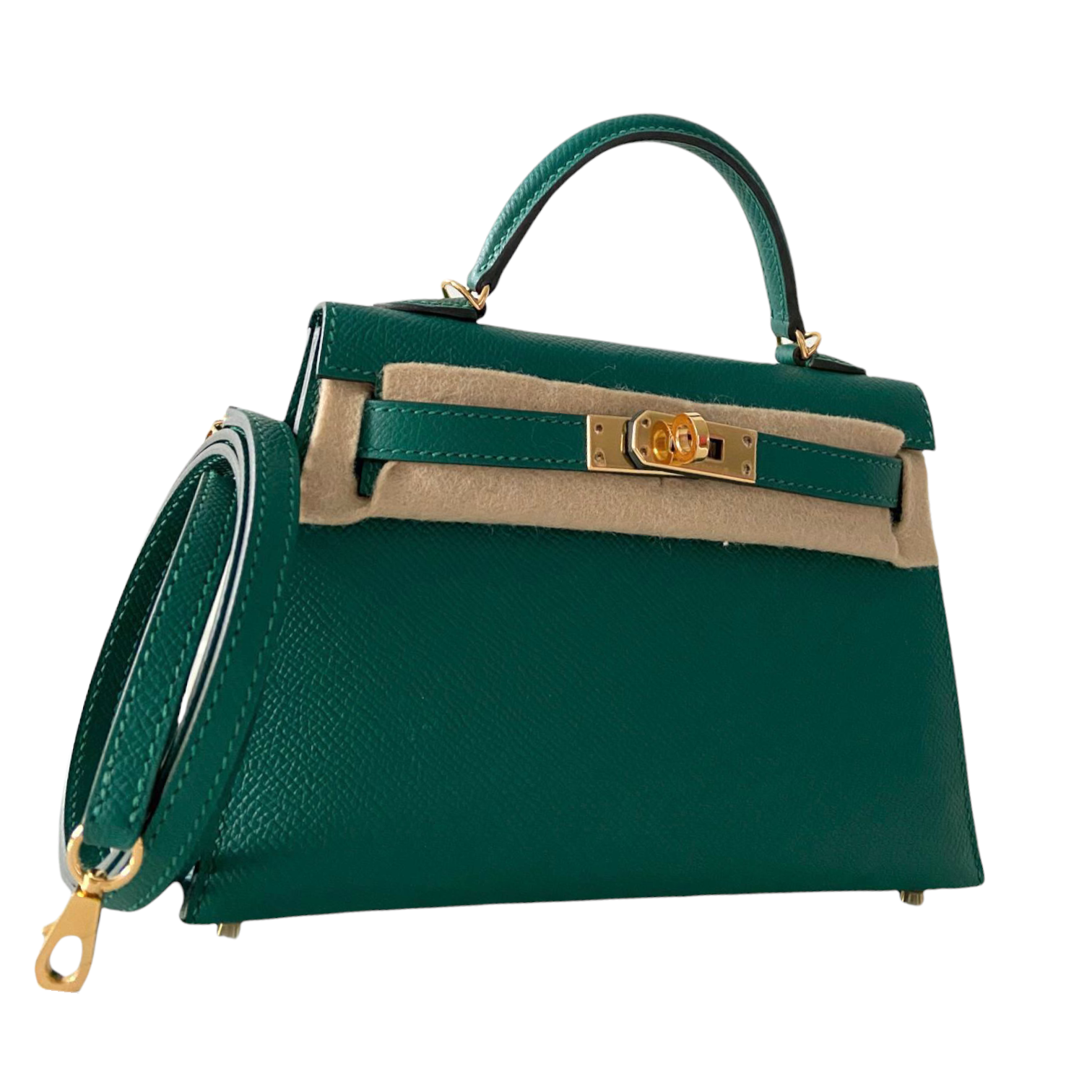 Hermes Kelly 20 Malachite Epsom Ghw