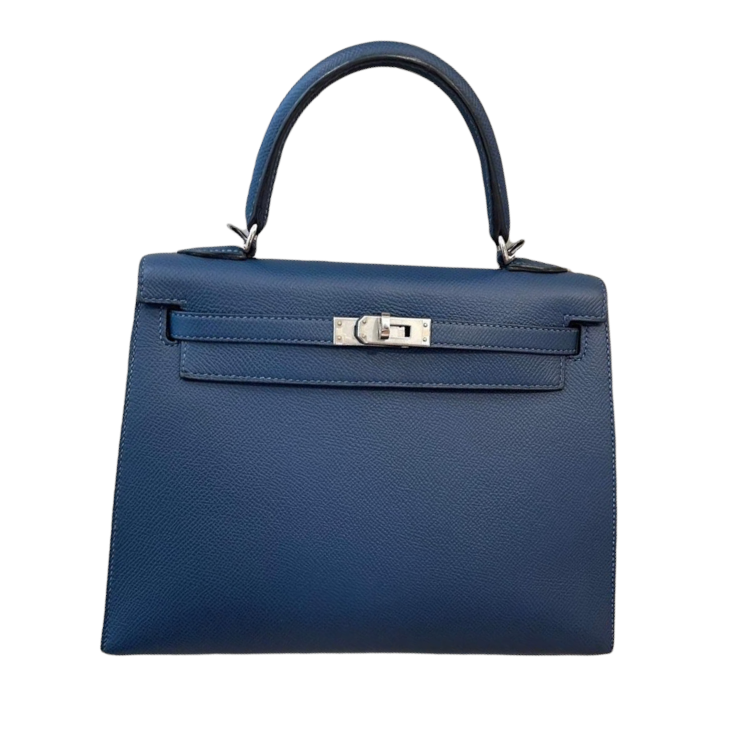 Hermes Kelly bag 25 Sellier Deep blue Epsom leather Gold hardware