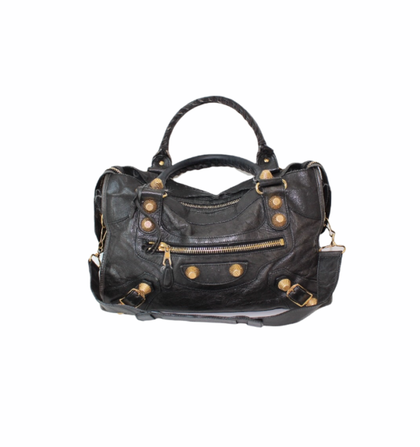 Balenciaga Leather Motorcycle City Bag