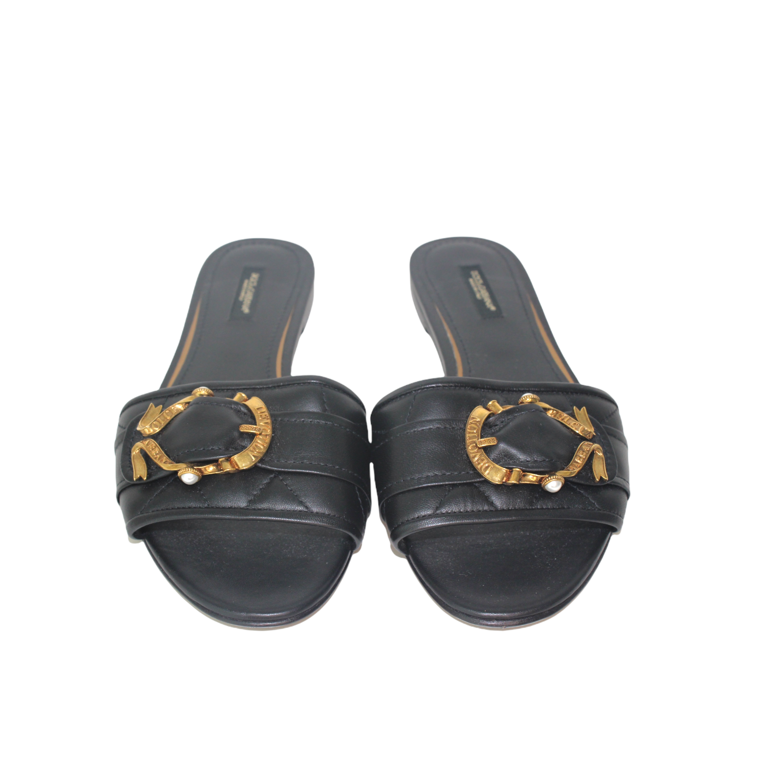 Dolce & Gabanna sandals black size 39 EU - The Luxury Flavor