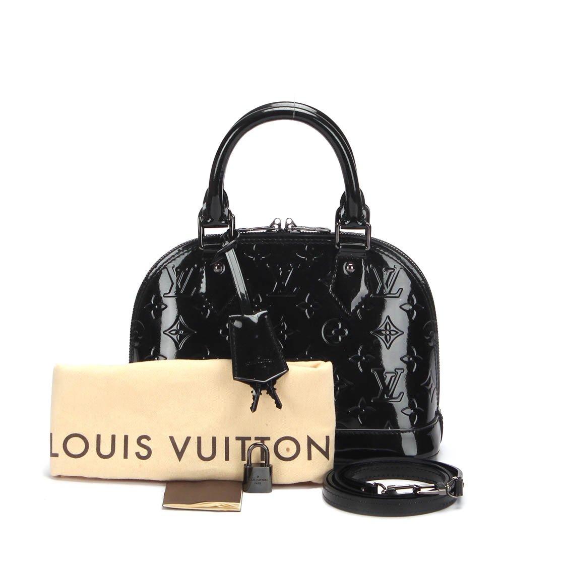 Louis Vuitton Monogram Vernis Alma BB Black - The Luxury Flavor