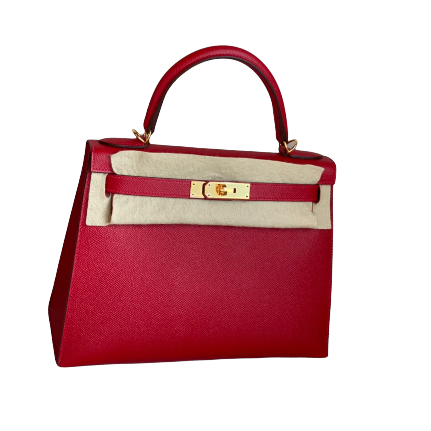 Hermes Kelly 28 Rouge Casaque Epsom Sellier Ghw - The Luxury Flavor