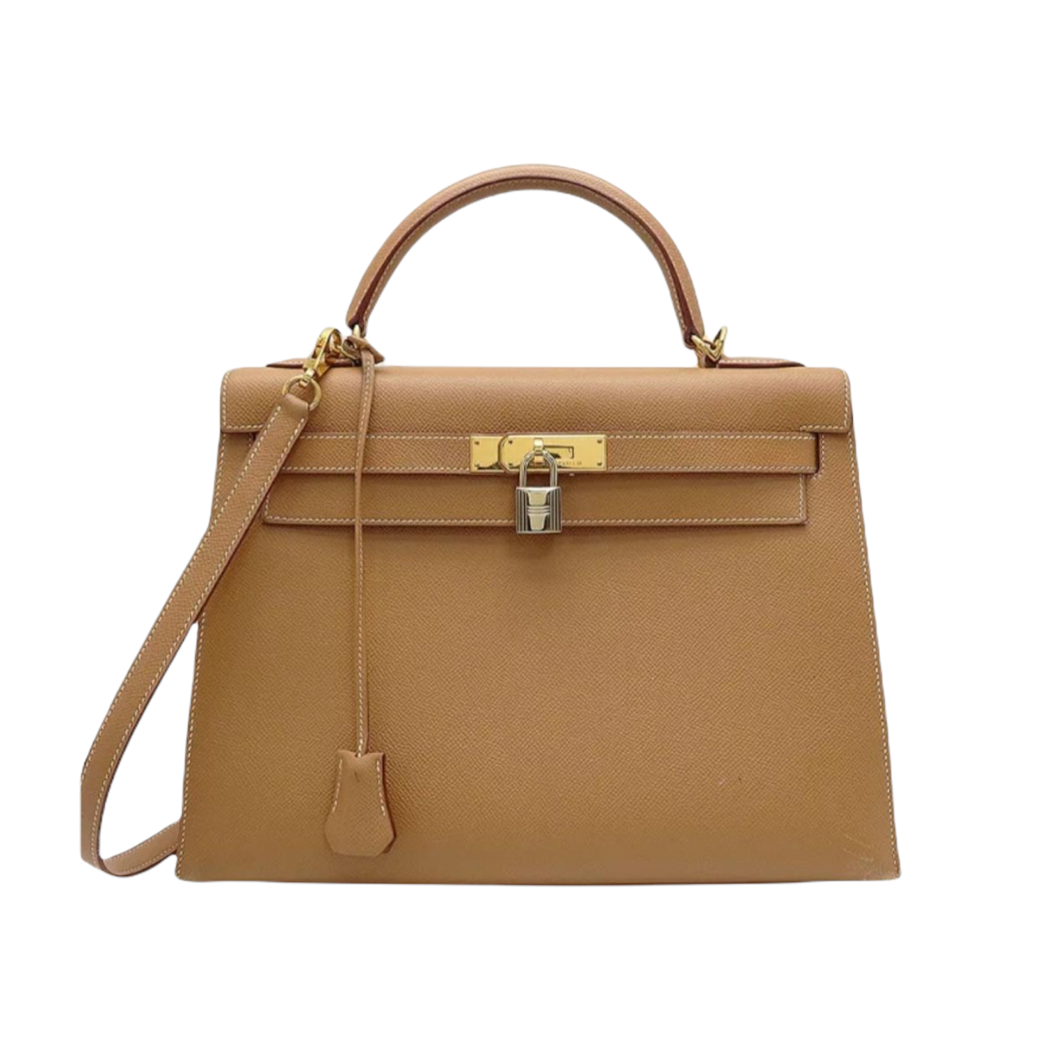 Hermes Kelly 32 Sellier Sable Natural Epsom - The Luxury Flavor