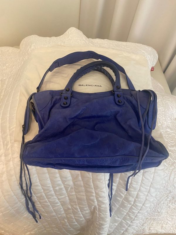 Balenciaga Blue RH Classic City Bag | The Luxury Flavor