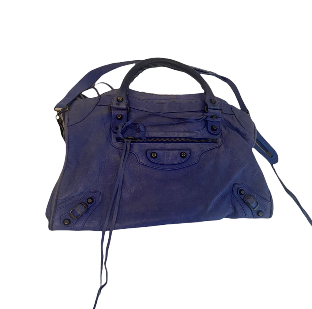 royal blue balenciaga bag