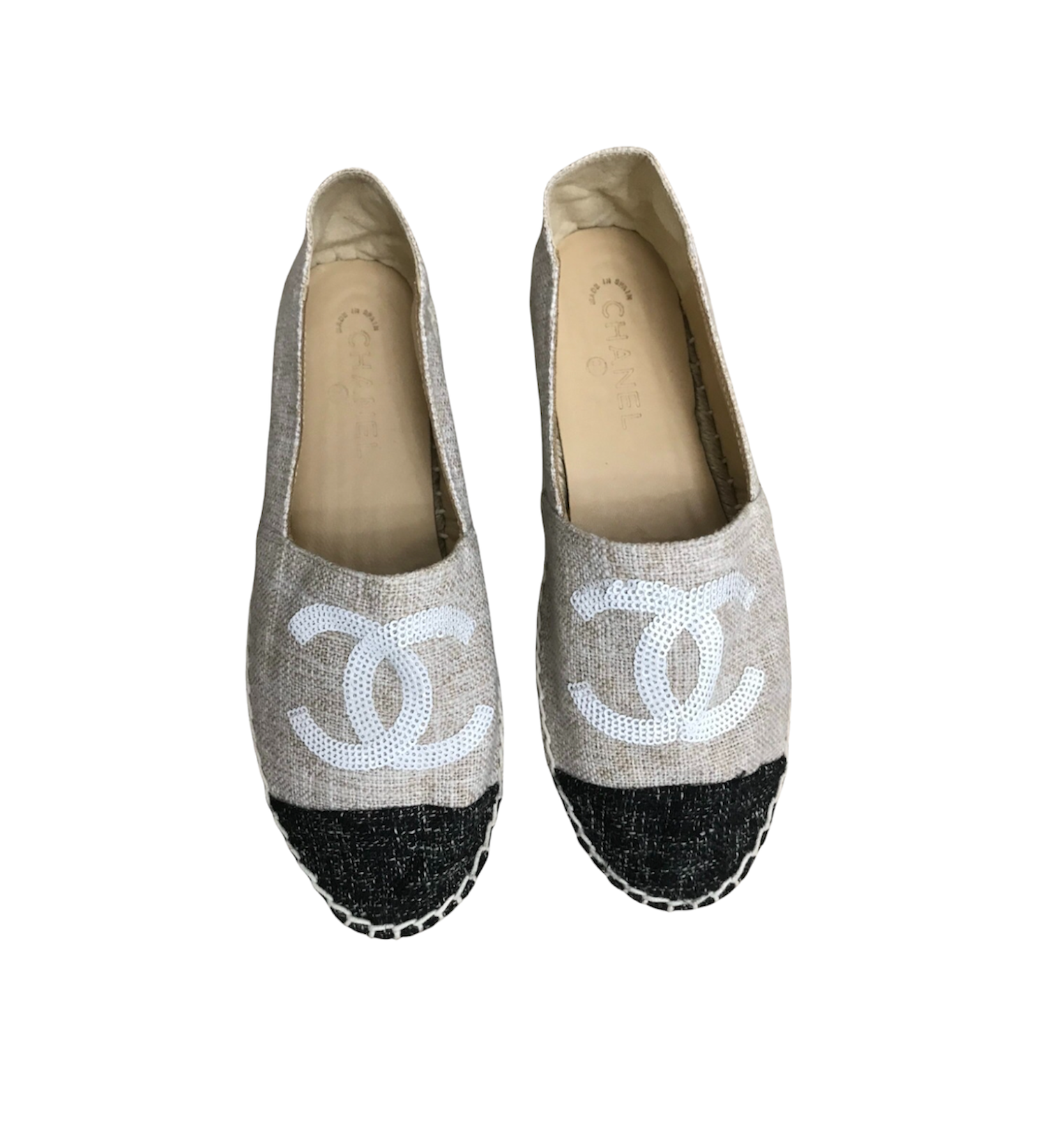 Chanel espadrilles flats size 38 EU | The Luxury Flavor