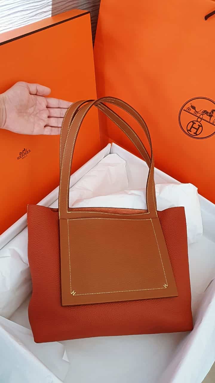 Hermes Gold Cabasellier 46 bag - The Luxury Flavor
