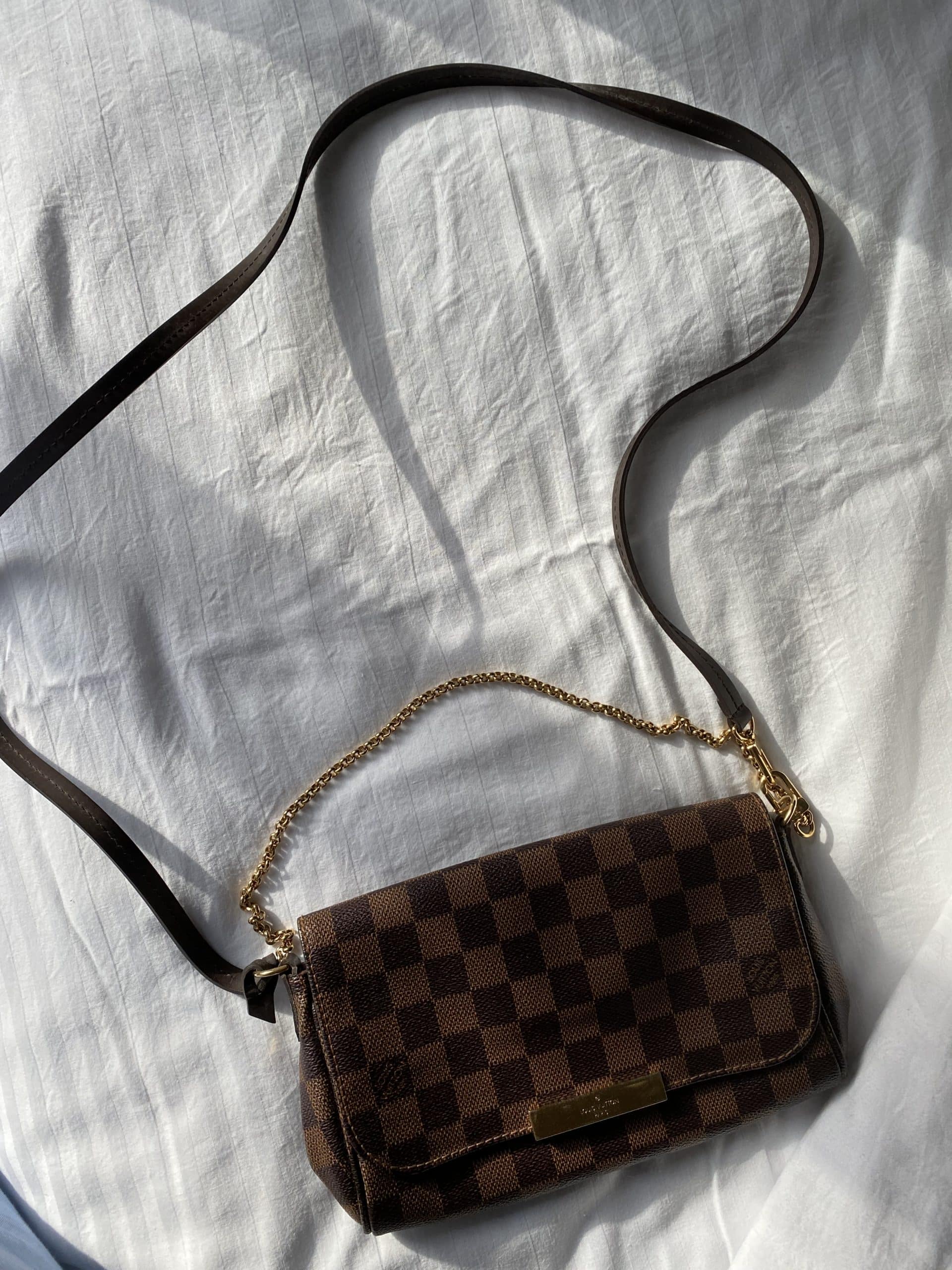 Louis Vuitton Damier Ebene Favorite PM Shoulder Bag (SHF-23449