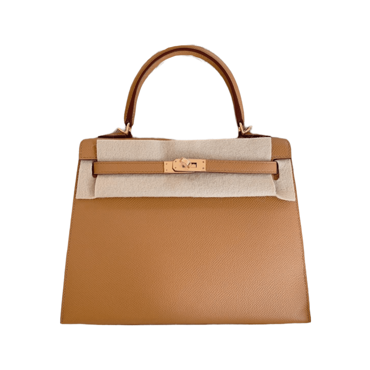 Hermes Kelly 25 Sellier Sesame Epsom Ghw