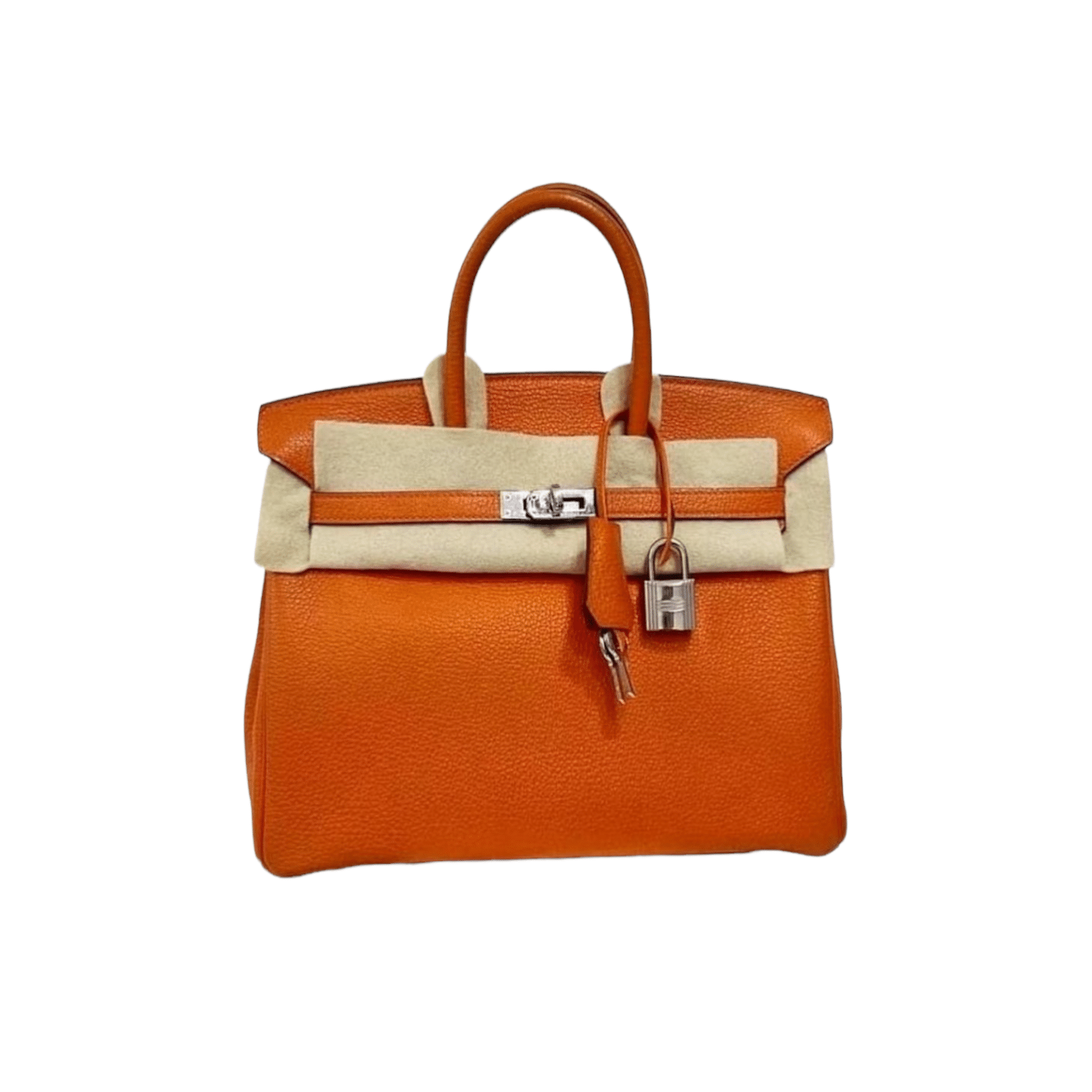 MIGHTYCHIC • Hermes Birkin 25 Orange Togo PHW 