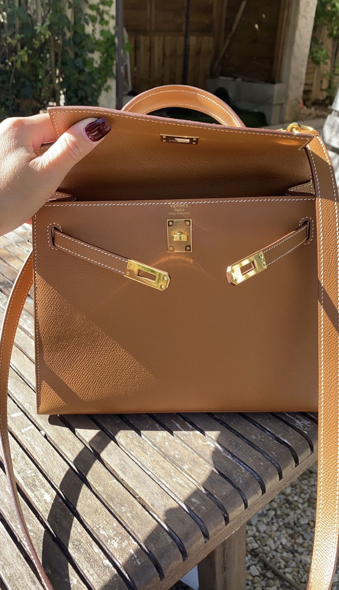 Hermes Kelly Mini II Sellier Gold Epsom GHW Handbag