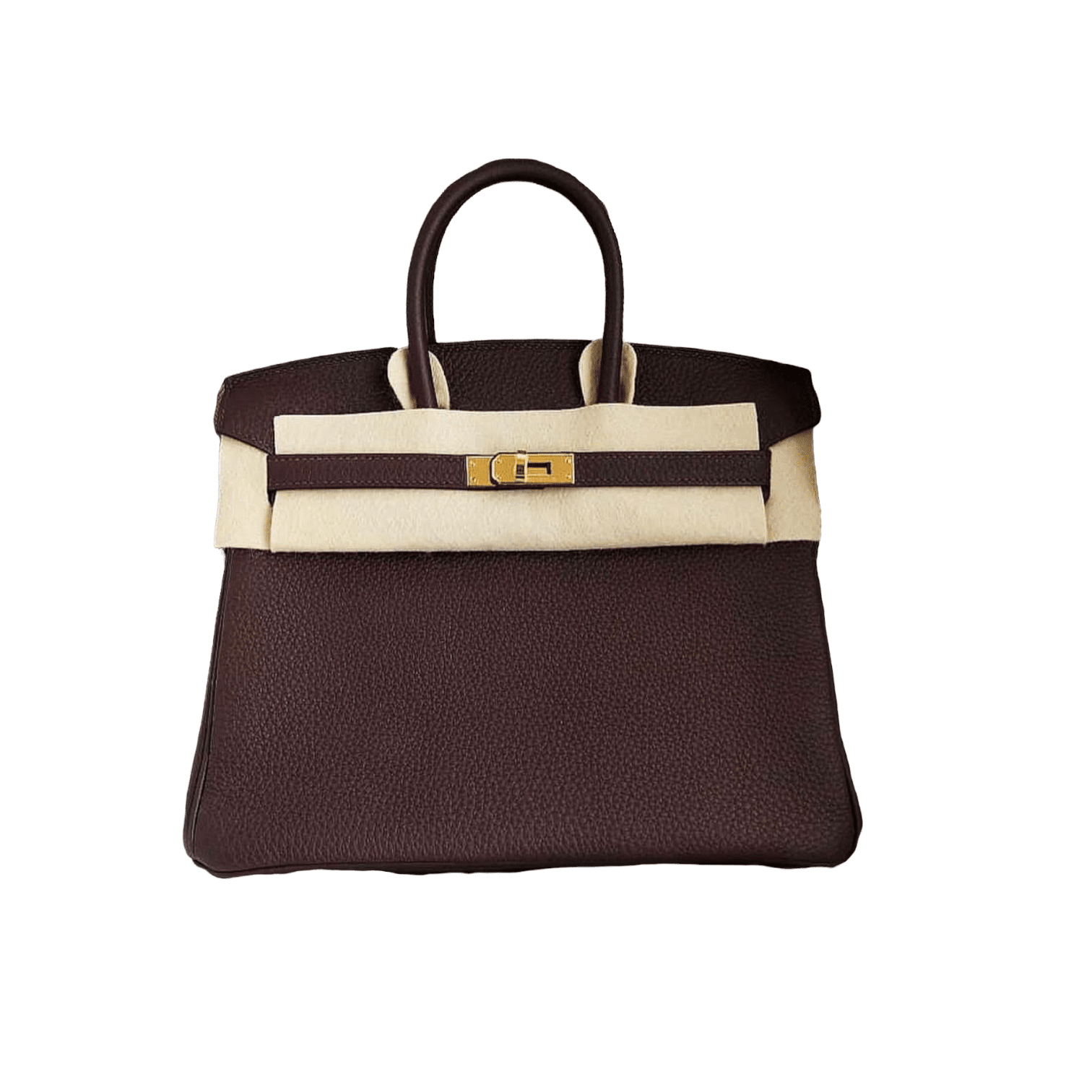 HERMES Togo Birkin 25 Chocolate 334944