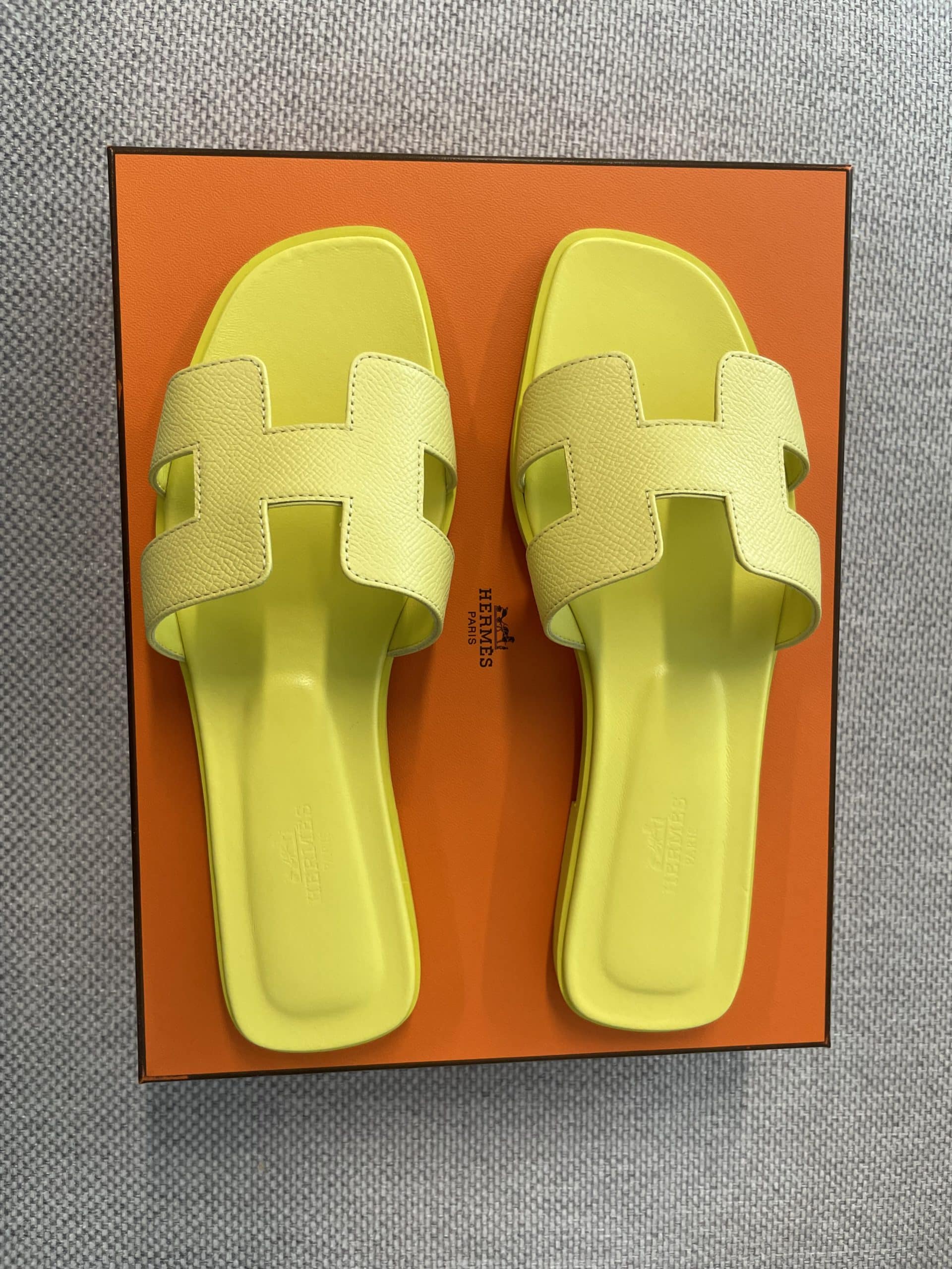 Hermes Oran Jaune Curcuma Size 38 EU The Luxury Flavor