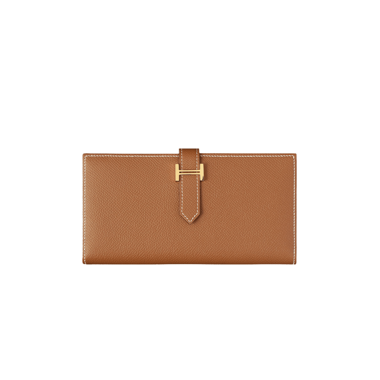 Hermes Gold Epsom Leather Bearn Classic Wallet - The Luxury Flavor