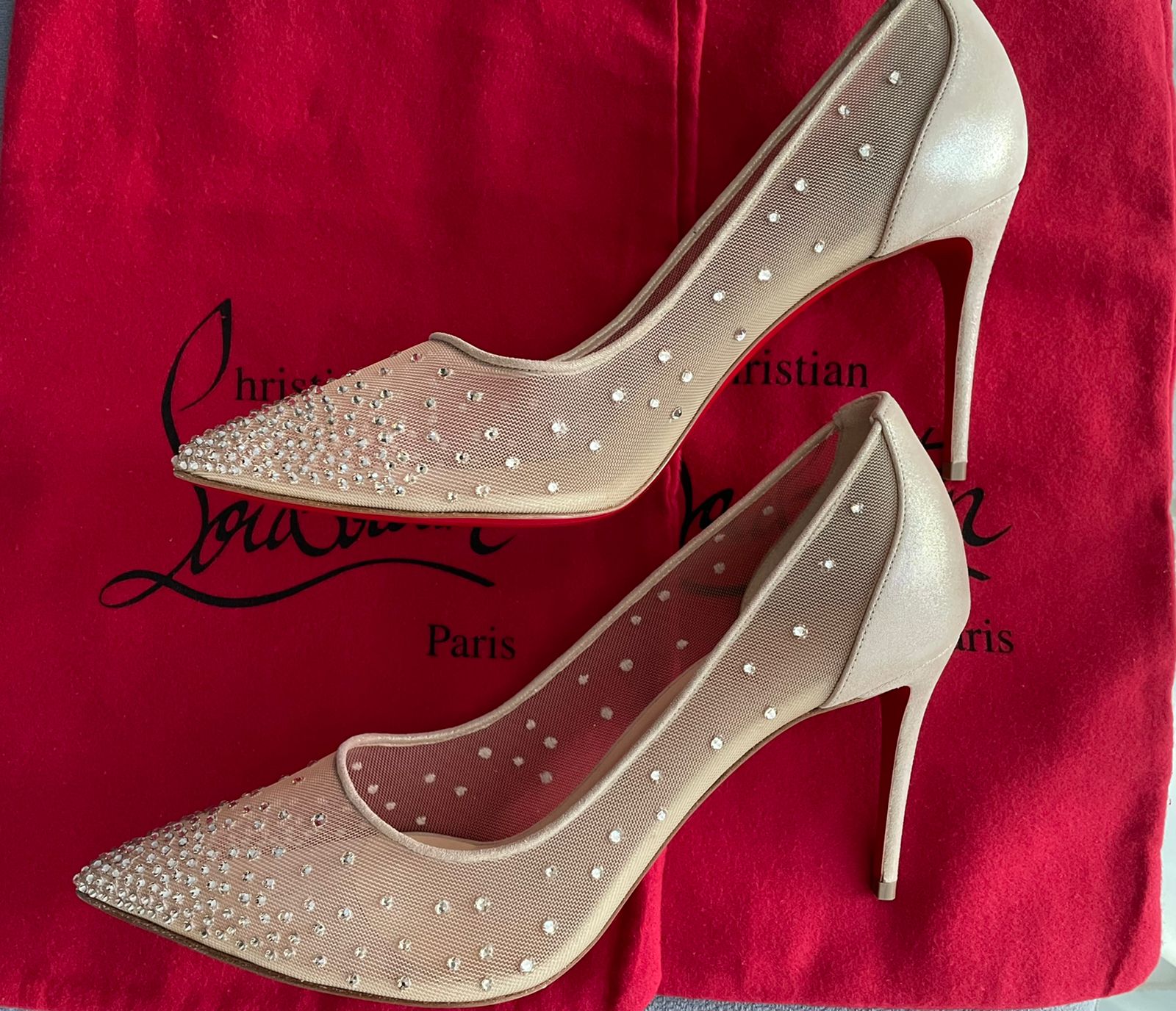 Christian Louboutin Follies Strass Pumps Size 40.5 EU - The Luxury