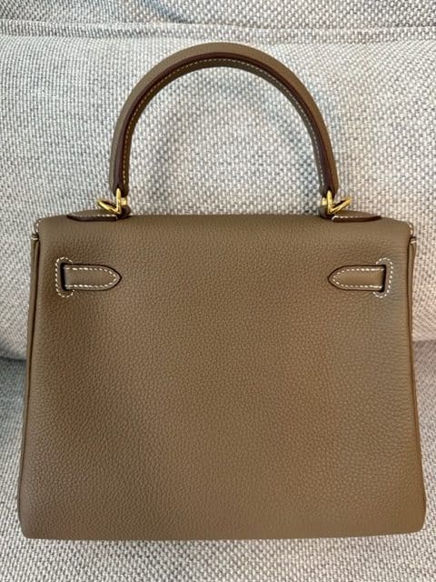 Hermes Kelly 25 etoupe togo ghw | The Luxury Flavor