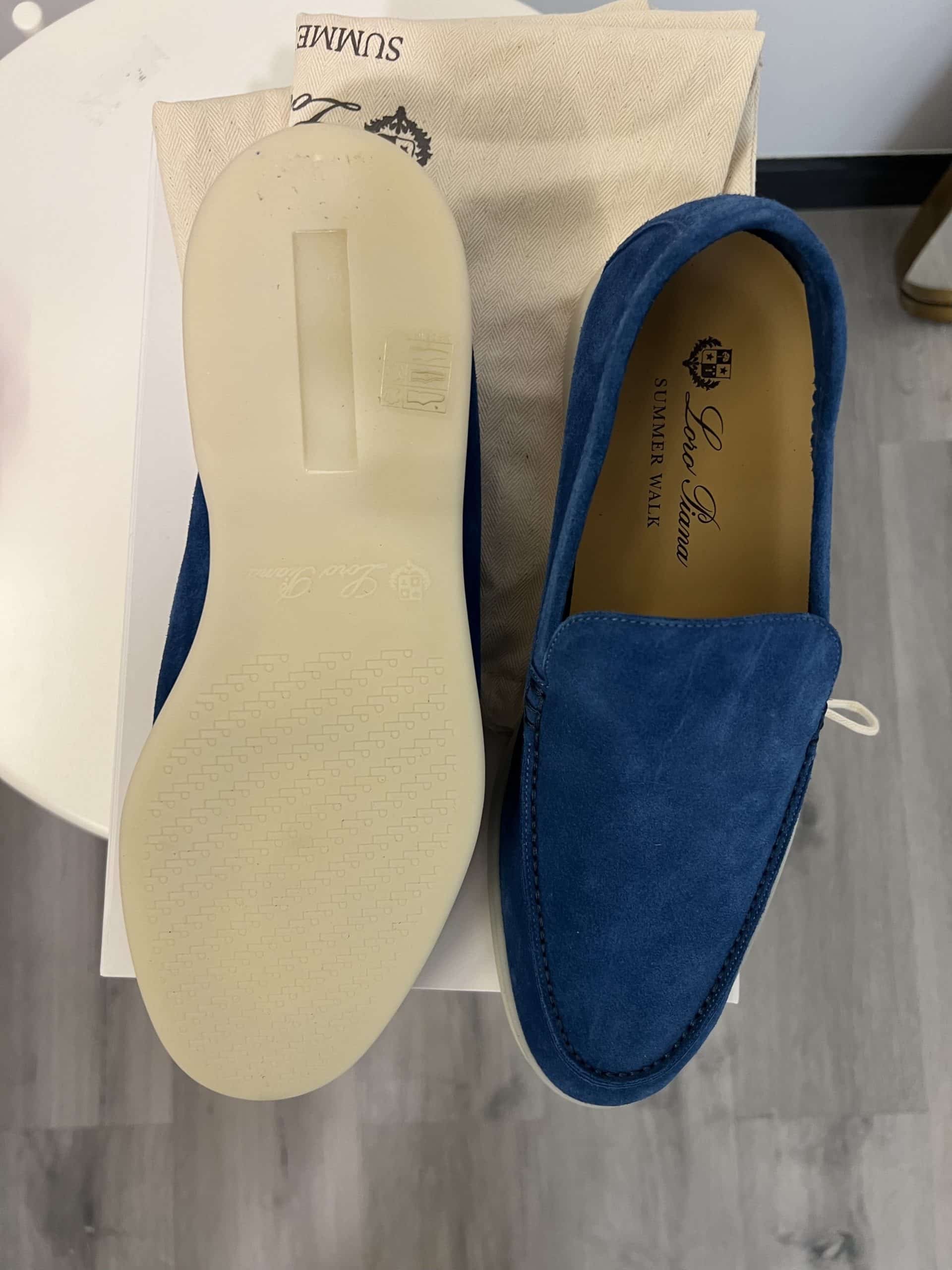 LORO PIANA BLUE YACHT LOAFERS 40 EU - The Luxury Flavor