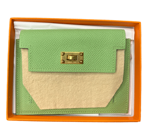 Hermes kelly compact wallet vert criquet - The Luxury Flavor