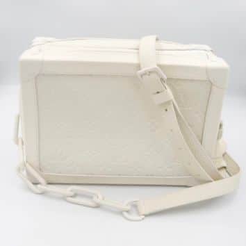 Louis Vuitton Soft White Trunk with monogram | The Luxury Flavor