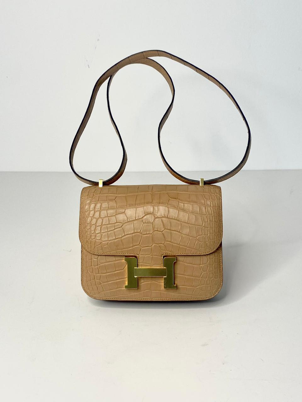 Hermes Constance Bag 18 Chai Matte Alligator Gold Hardware - The Luxury  Flavor