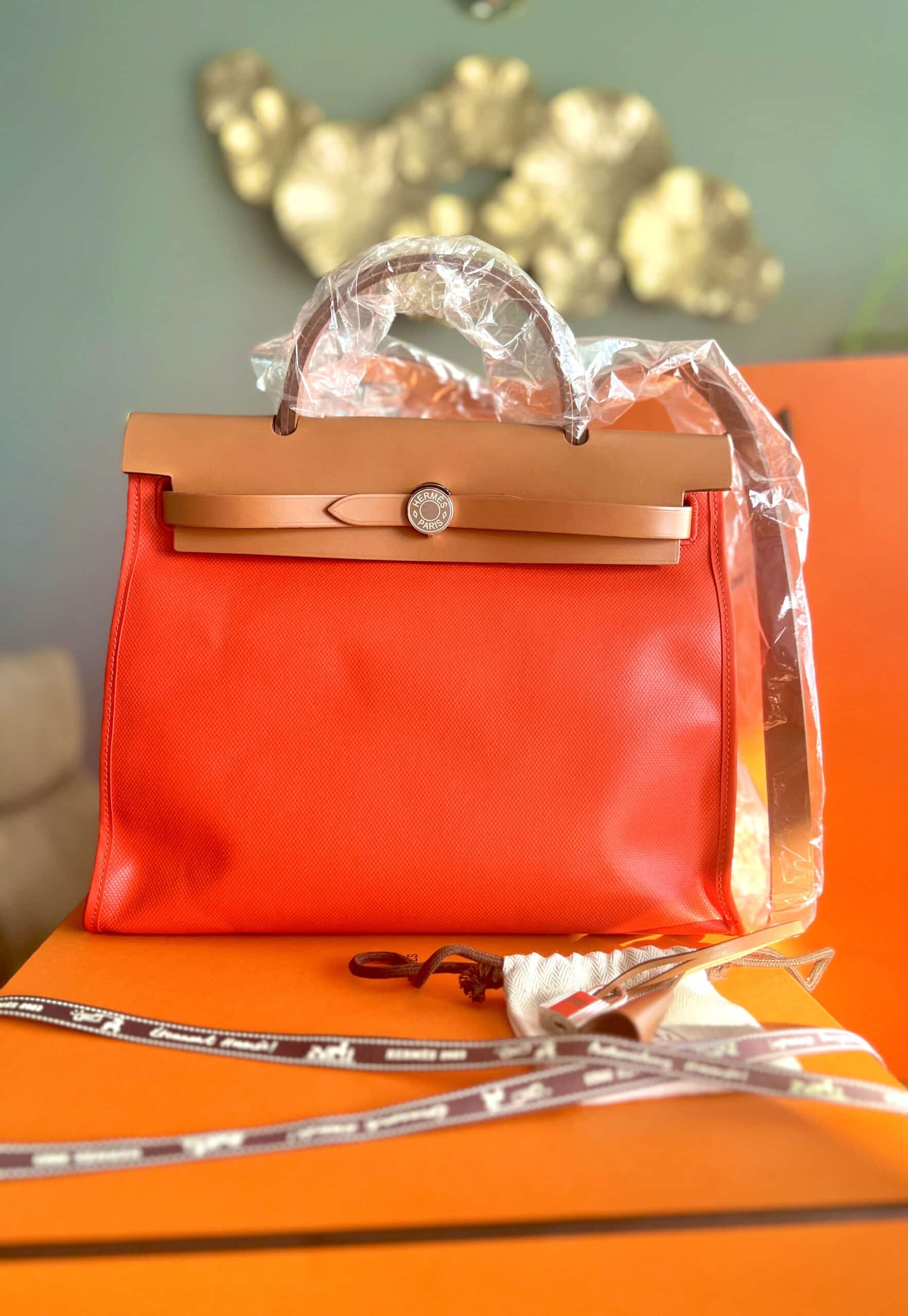 Hermès Herbag 39 Orange PHW