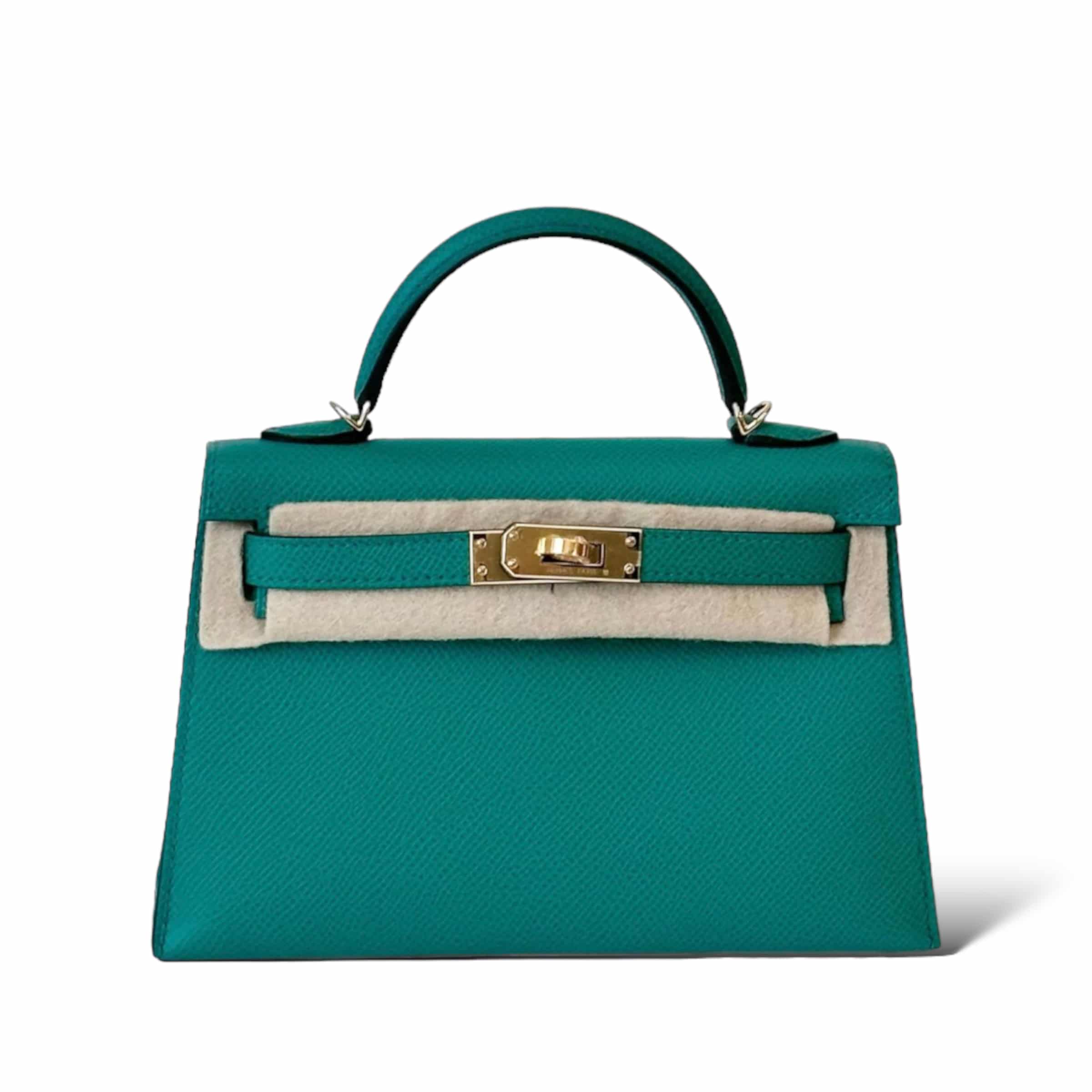 Hermes Mini Kelly Vert Jade GHW - The Luxury Flavor