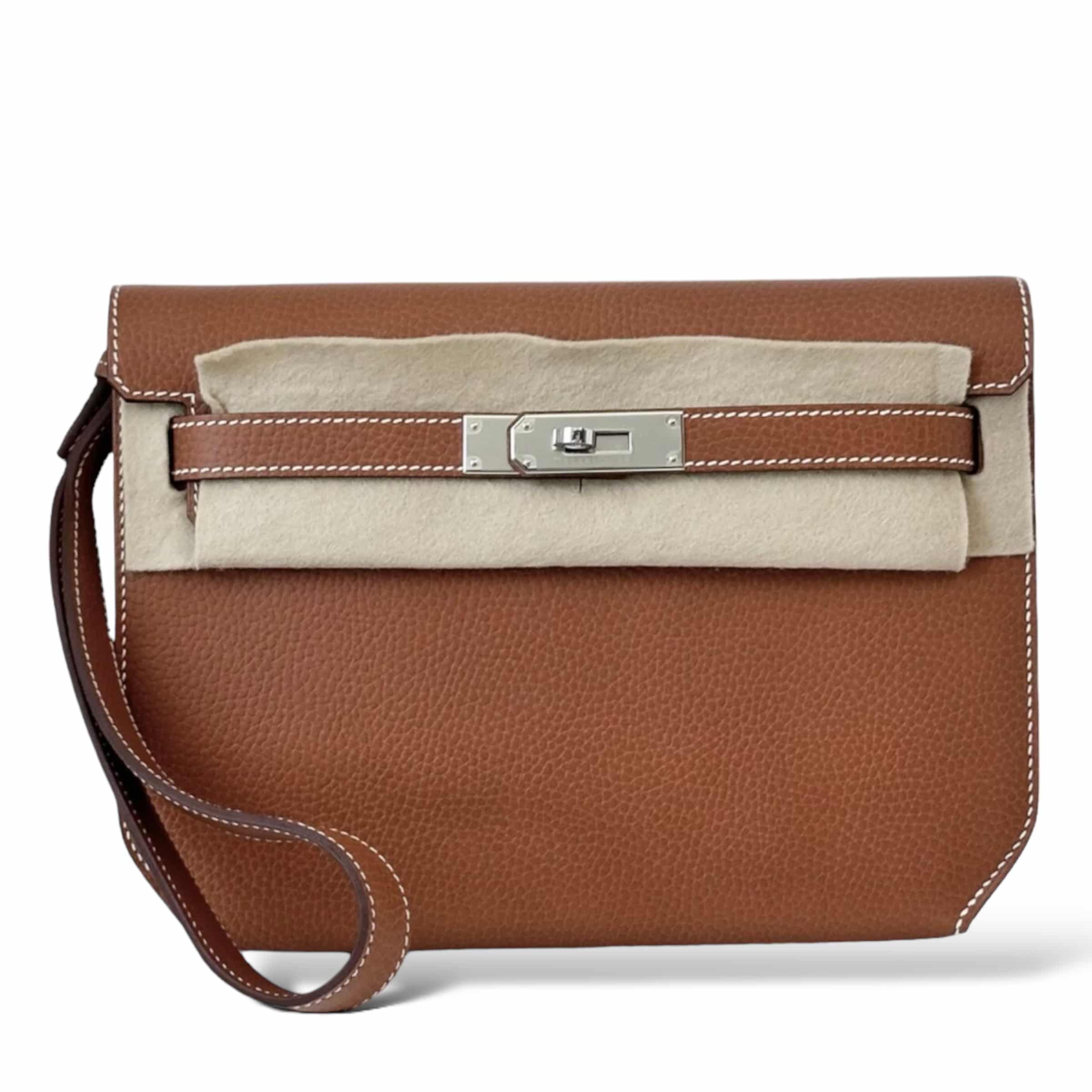 Hermès Kelly Depeches 25 Gold Togo Palladium Hardware – The Luxury Shopper