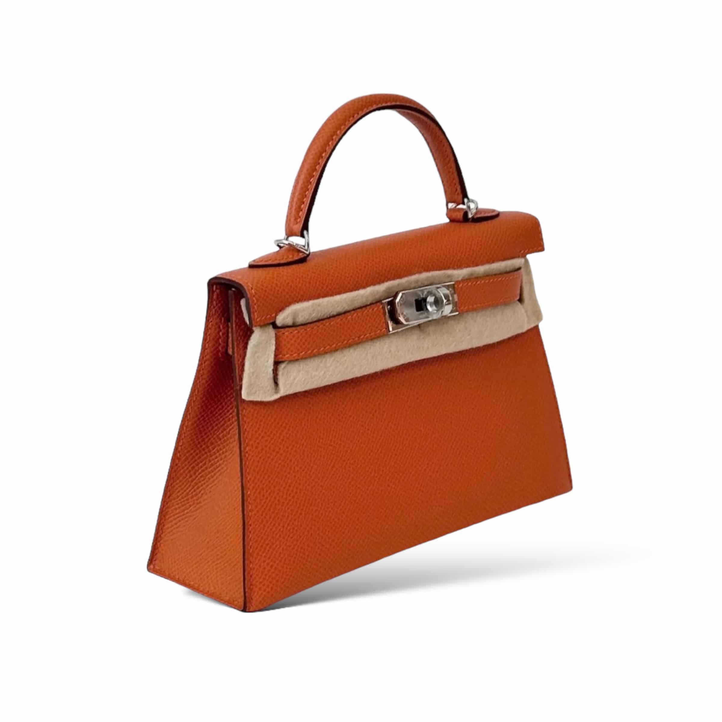 Hermes Kelly Mini Orange PHW - The Luxury Flavor