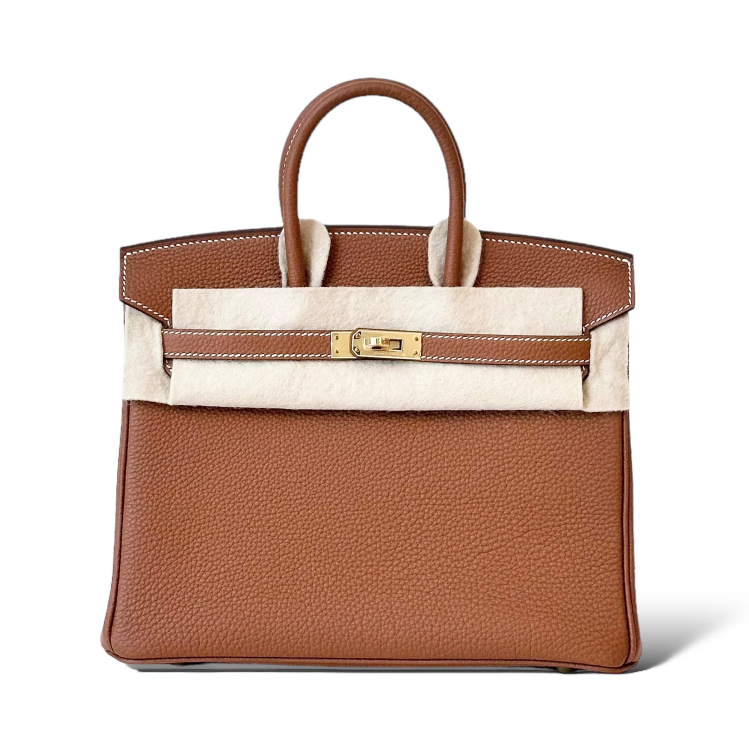 Hermes Birkin 25 Gold Retourne Togo GHW - The Luxury Flavor