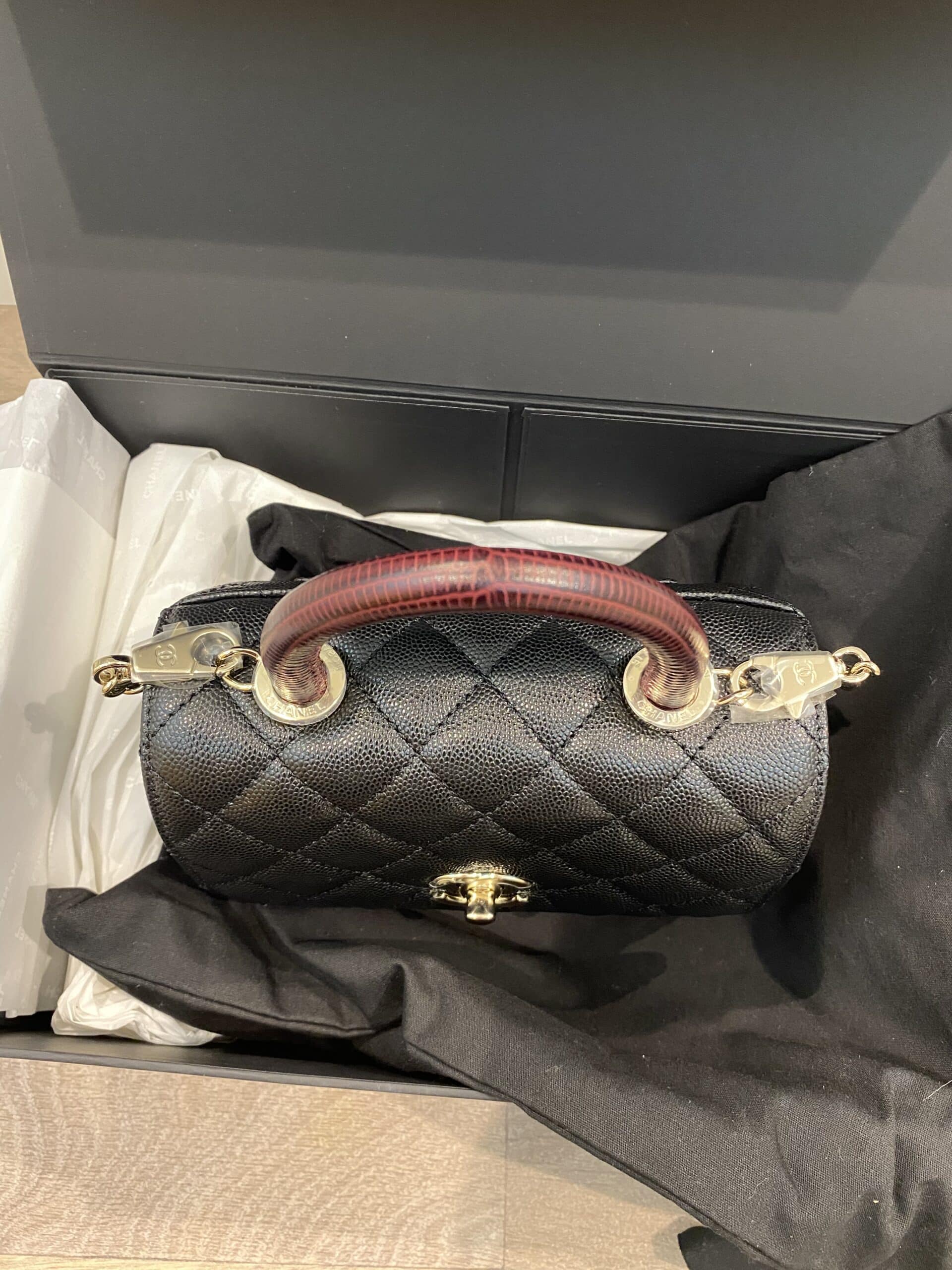 Chanel small on sale coco handle bag