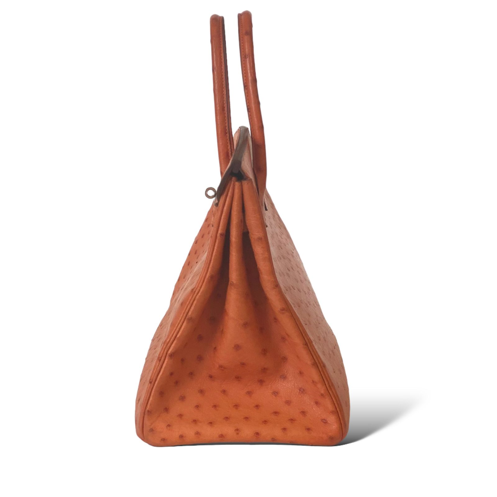Onhand Authentic Hermes Birkin 35 B35 Orange Hand Bag, Luxury