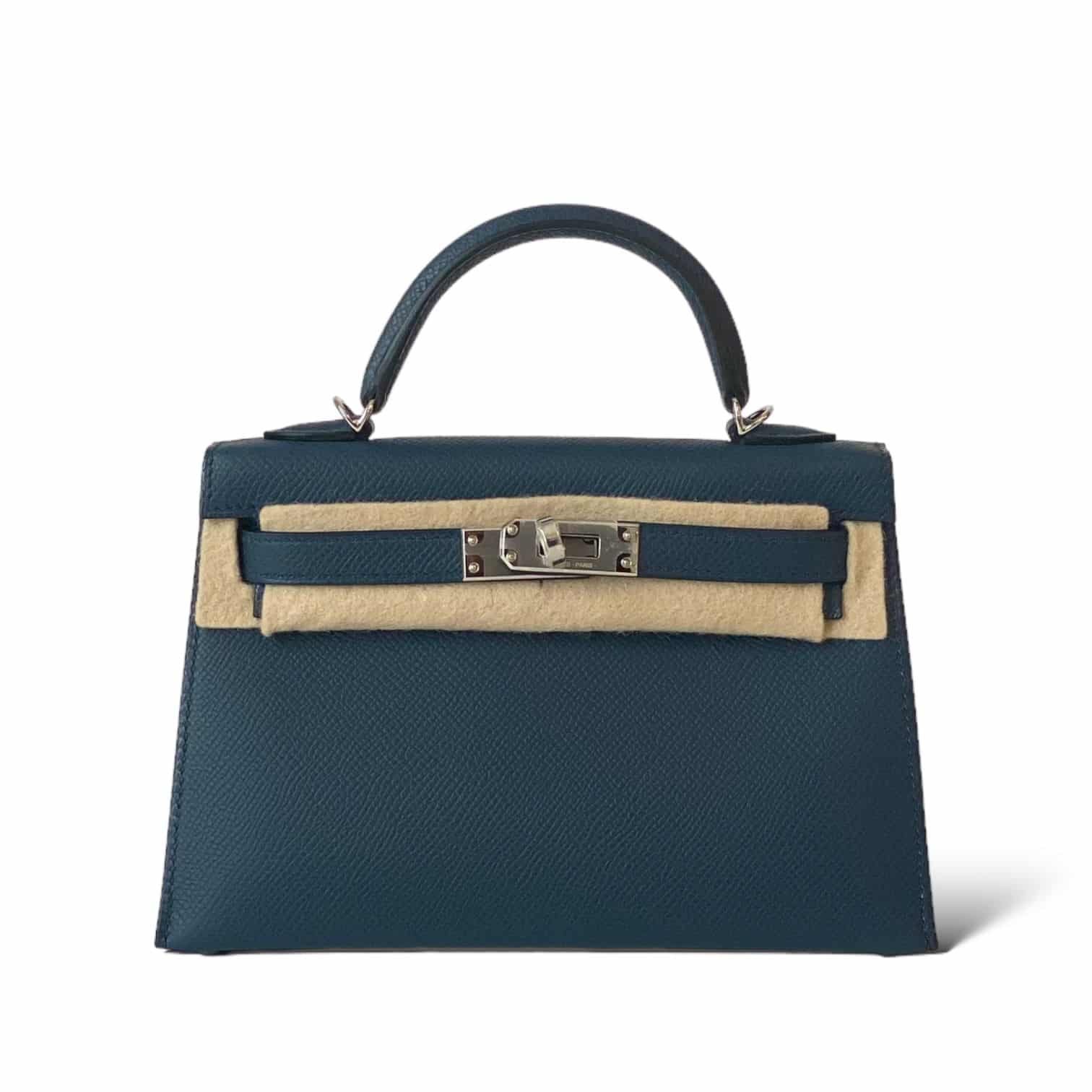 Hermes Mini Kelly Bleu De Prusse PHW | The Luxury Flavor