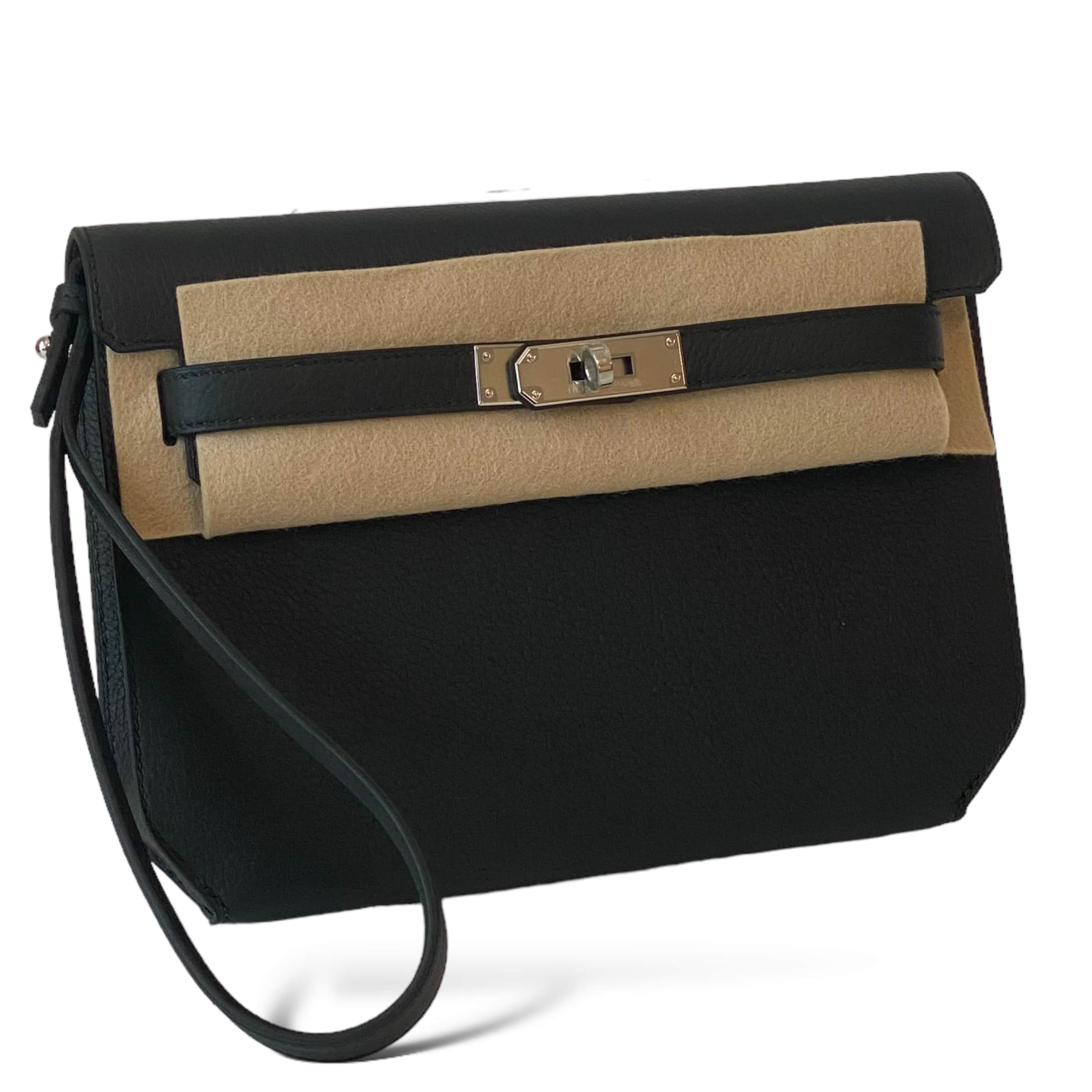 Hermes Kelly Depeche Black Togo PHW - The Luxury Flavor