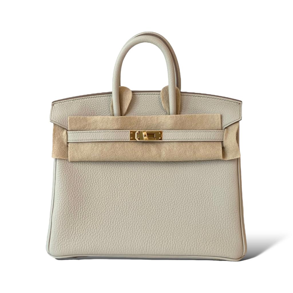 Hermes Birkin 25 Beton GHW - The Luxury Flavor